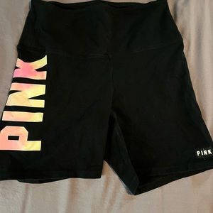 PINK biker shorts size large